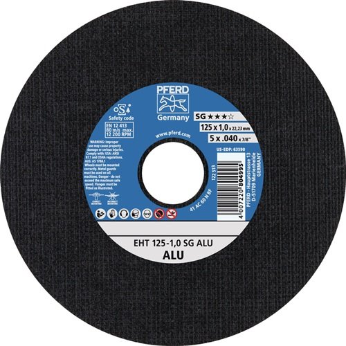 PFERD TOOLS 61341115 Trennscheibe SG ALU D125x1mm gerade Aluminium Bohrung 22,23