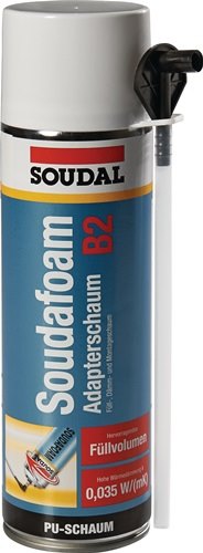 SOUDAL 106179 1K-Montageschaum SOUDAFOAM 500 ml B2 champagner mit Einweghandschu
