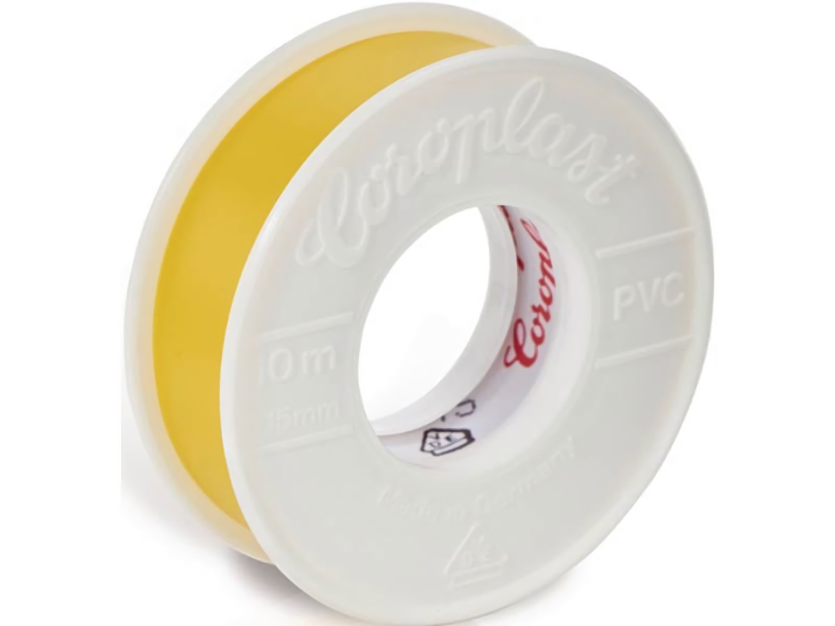 COROPLAST 1639 Elektroisolierband 302 gelb Länge 10 m Breite 15 mm