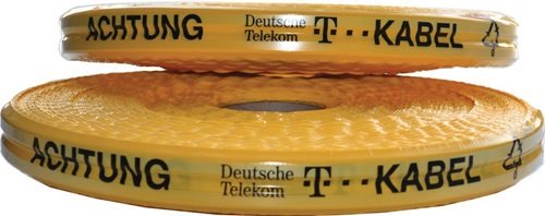 MULTICOLL 16 035 050 250 02 Trassenwarnband  Aufdruck Achtung D. Telekom Kabel B