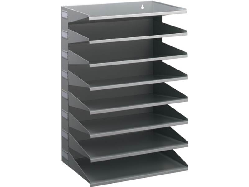 DURABLE 336110 Sortierstation  8 Fächer H540xB360xT250mm Stahlblech lichtgrau, R