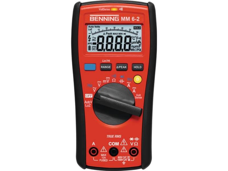 BENNING 044087 Multimeter MM 6-2 0,000 V -1000 V AC/DC TRUE RMS