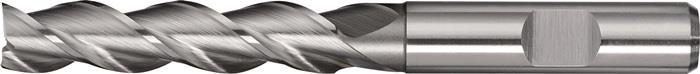 TECWERK 2000866296 Bohrnutenfräser DIN 844 Typ W D.4mm HSS-Co8 Weldon Z.3 lang T