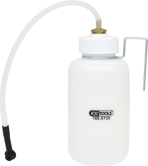 KS Tools 160.0735 Bremsflüssigkeits-Auffangflasche, 1 Liter