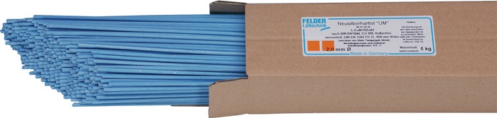 FELDER 30212050 Neusilberhartlot UM Cu 305 D2xL500mm L-Cu Ni Zn 42 5 kg