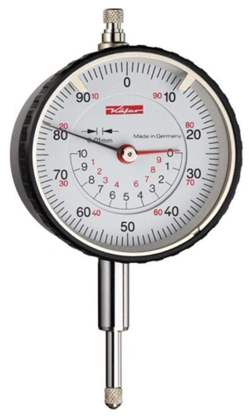 KÄFER 10022 Messuhr M2 TK 10 mm Ablesung 0,01 mm konzentrische Anzeige