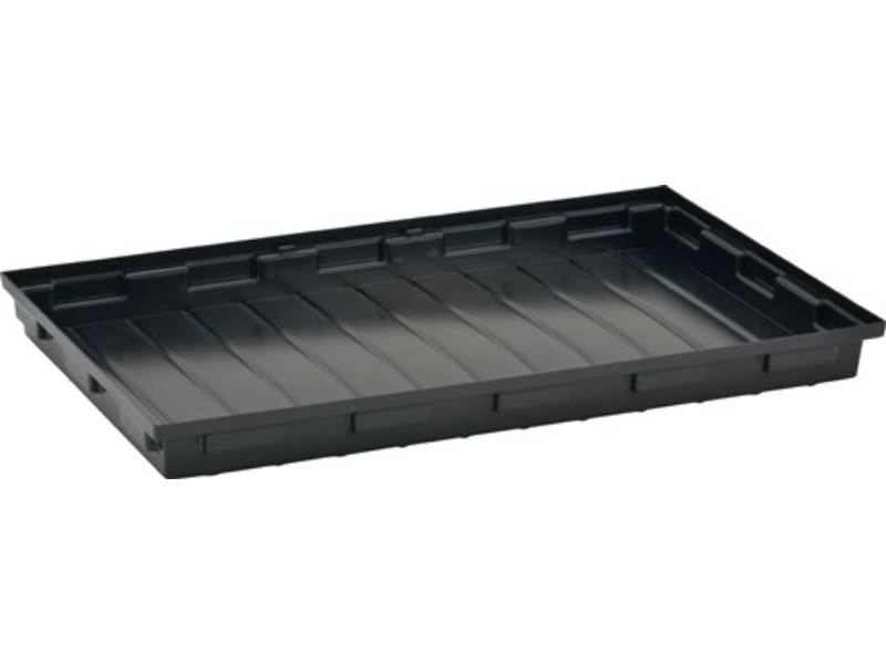 CEMO 8076 Regalwanne  L980xB600xH85mm Polyethylen schwarz ohne Gitterrost 30 l