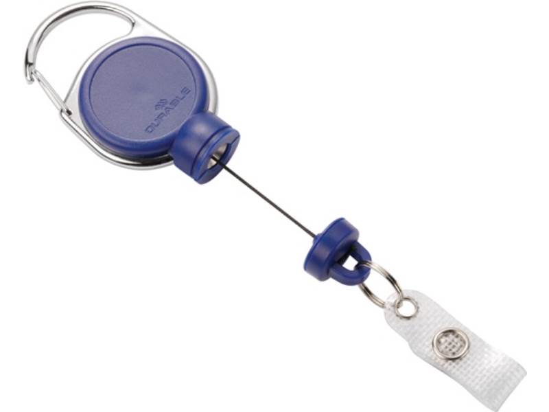 832907 Ausweishalter  extra Stark - mit Druckknopfschlaufe Bandlänge 600 mm bla