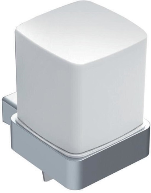 EMCO 052113303 Flüssigseifenspender loft Glasteil satiniert schwarz Kristallglas