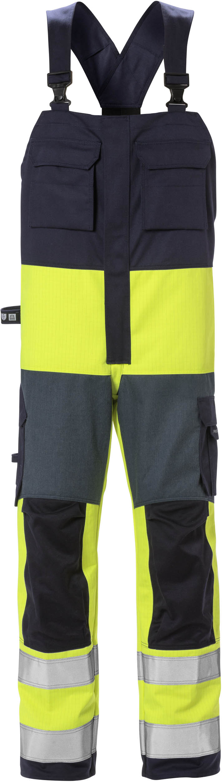 FRISTADS 126510-171 Flame High Vis Latzhose Kl. 2 1584 FLAM  Gr.D108 Warnschutz-