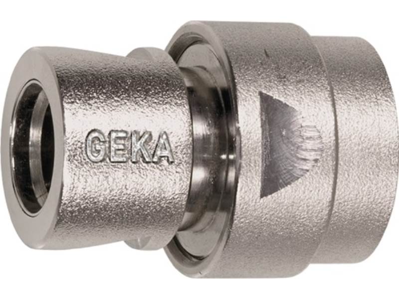 GEKA 46.0703 Schlauchstück GEKA plus Messing vernickelt Schlauchgröße 19 mm