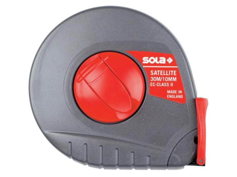 SOLA 50056101 Kapselbandmaß SATELLITE Länge 30 m Bandbreite 10 mm mm/mm EG II Ku