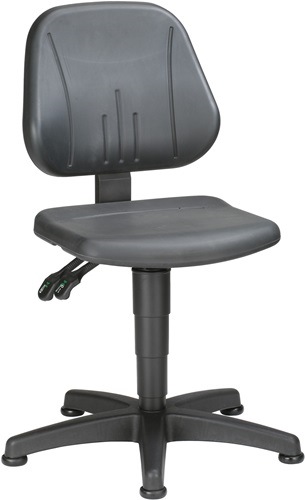 BIMOS 9650-   2000 Arbeitsdrehstuhl Unitec Bodengleiter Integralschaum schwarz 4