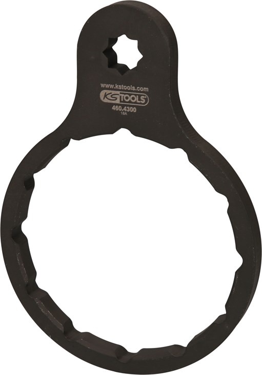 KS Tools 460.4300 Kraftstofffilter-Schlüssel Ø 100 mm / 12 Rillen für Fuso