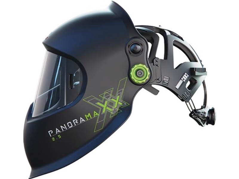 OPTREL 1010.000 Schweißerschutzhelm Panoramaxx 2.5 schwarz 180 x 120 mm DIN 5-12