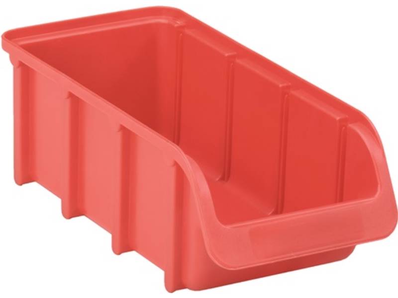 HÜNERSDORFF 682100 Sichtlagerkasten  L216/183xB102xH74mm PP rot stapelbar