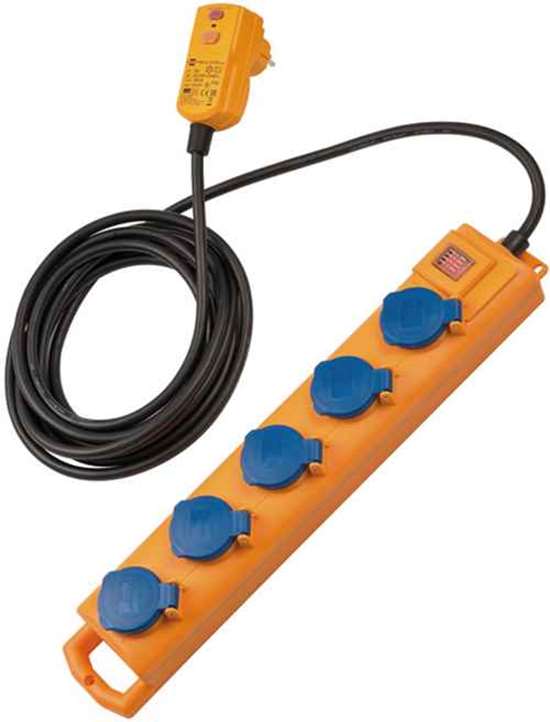 BRENNENSTUHL 1159900805 Super-Solid 5fach Steckdosenleiste für den Außenbereich