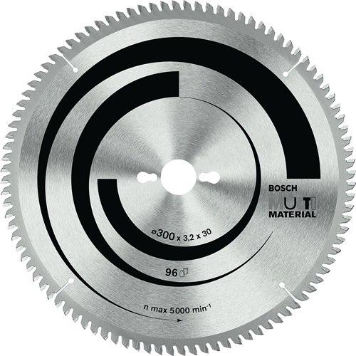 Kreissägeblatt AD 254mm Z.96 HLTCG Bohr.30mm Schnitt-B.3,2mm HM BOSCH Multi Material · für das Schneiden von Aluminium, Nichteisenmetallen, Kunststoff, Epoxidharz und Holz