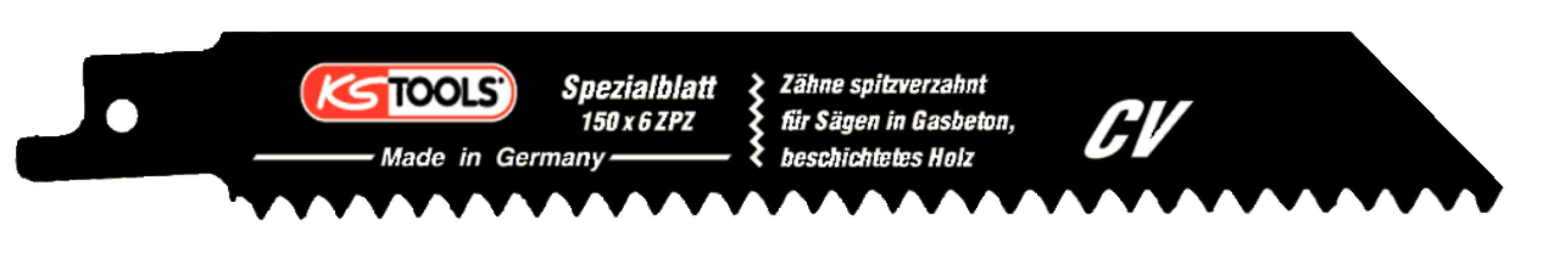 KS Tools 129.4014 Säbelsägeblatt, CV, 150mm, 4,2mm, 5er Pck