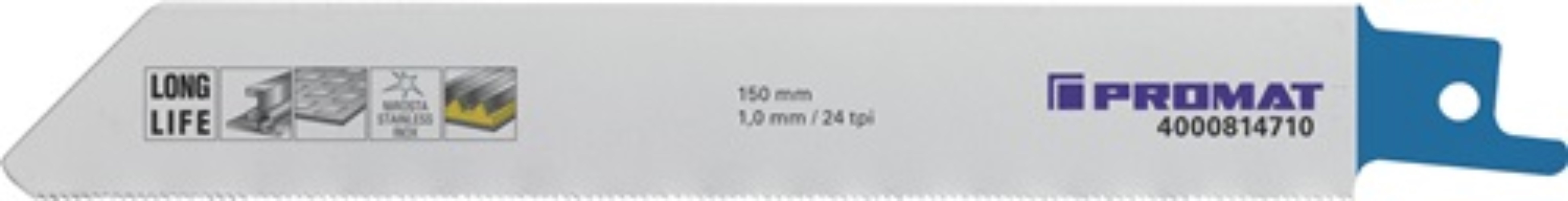 5 Stk  Säbelsägeblatt  Länge 150 mm Breite 19 mm Metall Zahnteilung TPI 24 1 mm