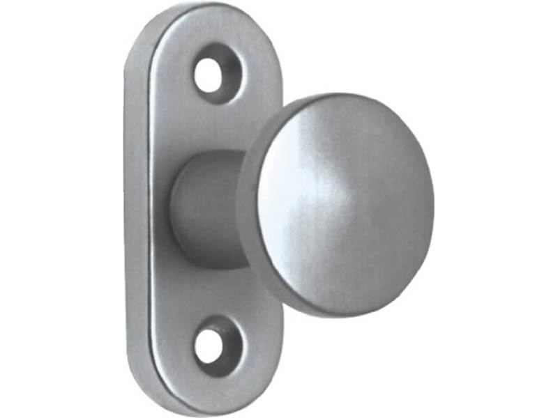 EDI 6041/0000/02 Hebetürknopf  Aluminium F2 / neusilberfarbig 34,5 mm