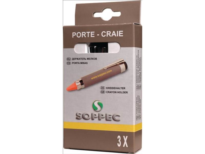 SOPPEC 42140 Kreidehalter  für Kreiden rund/eckig Länge 120 mm