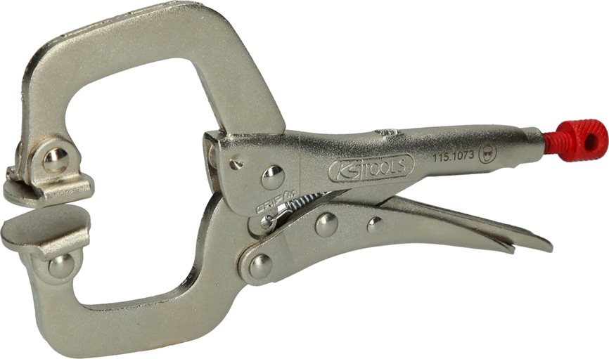 KS Tools 115.1073 Schweiß-Klammer-Gripzange, beweglichen Spannbacken 0-35mm