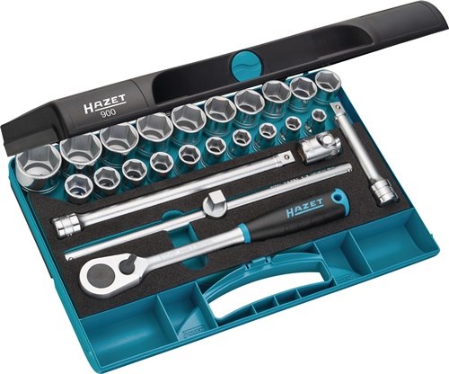 HAZET 900 Steckschlüssel-Satz 900 25 teilig 1/2 '' Schlüsselweiten 10-32 mm Anza