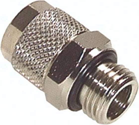 Gerade Verschraubung G 3/8''- 8x6mm, Messing vernickelt CK 386 MSV