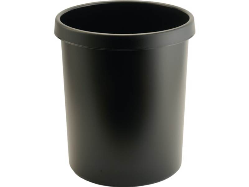H61061-95 Papierkorb 30 l H405xD. 350 mm mit Griffrand Kunststoff schwarz