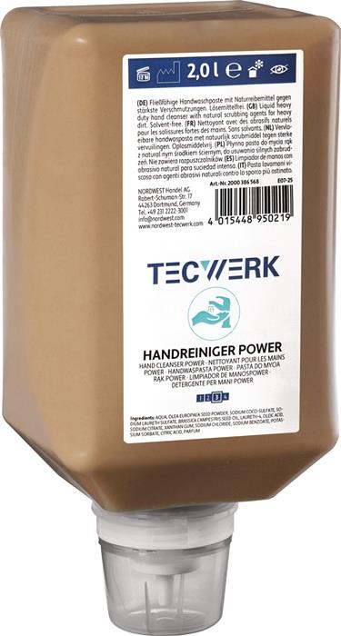 TECWERK 2000386568 Handreiniger Power 2l seifenfrei,lösemittelfrei ,parfümiert T