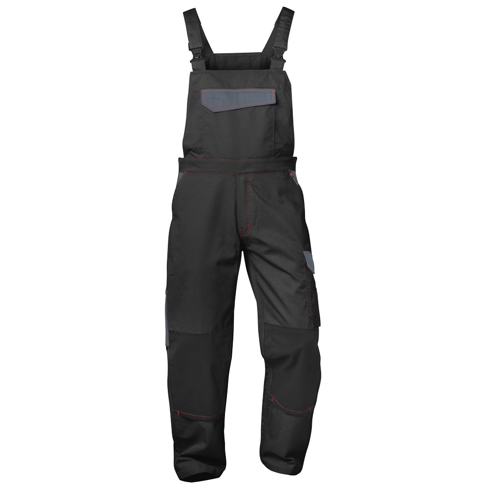 Gr .60 *BEVEREN* TWILL-LATZHOSE schwarz *BEVEREN* TWILL BIB TROUSERS