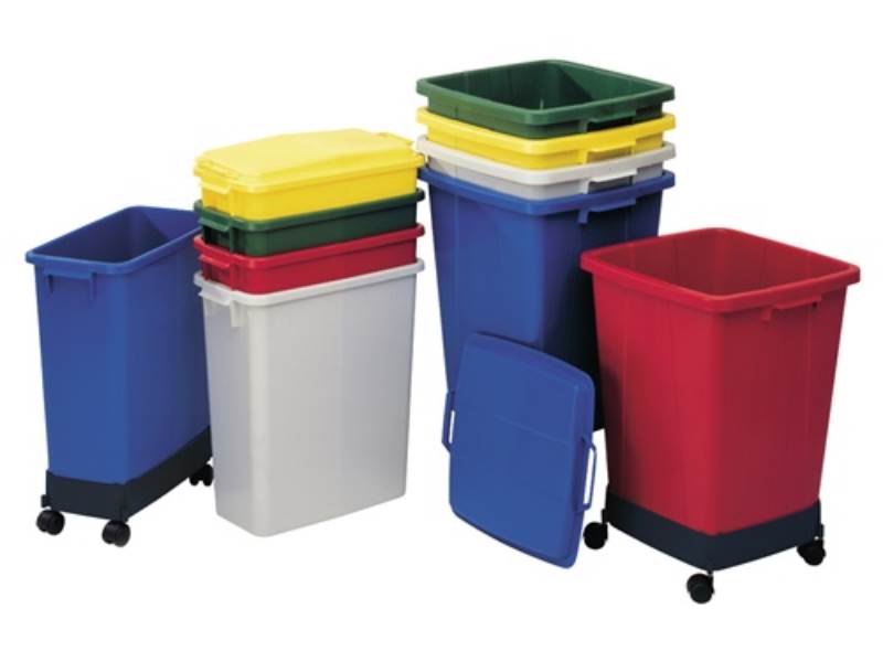 GRAF 778021 Abfall- und Wertstoffsammler  90 l H600xB485xT510mm PE gelb