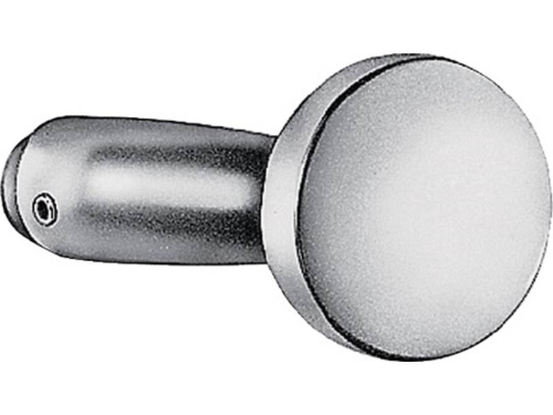 AMF 15537 Türknopflochteil 478L Leichtmetall F1 / naturfarbig gekröpft rund 60 m