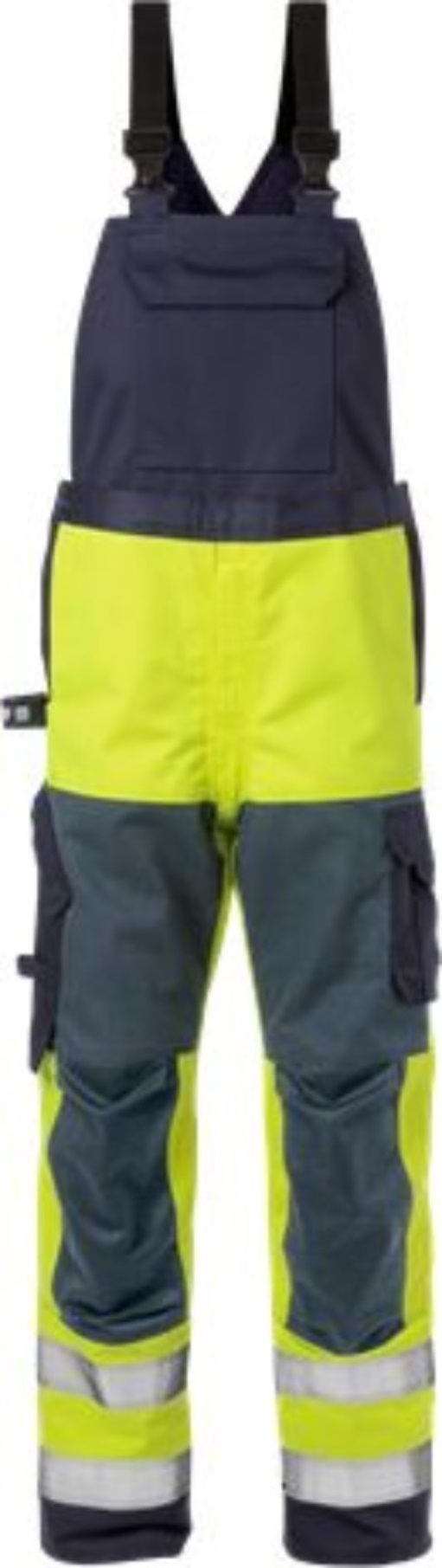 Fristads 125943-171-C148 Flame High Vis Latzhose Kl. 2 1585 FLAM Warnschutz-Gelb