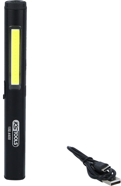 KS Tools 150.4400 LED COB Stripe Inspektionslampe 350 Lumen mit UV-Spot LED und
