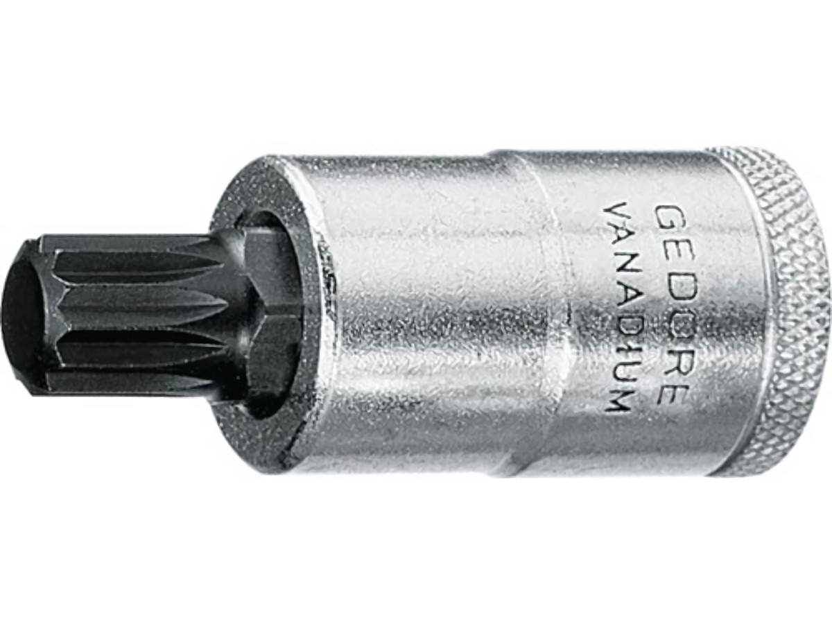 GEDORE 6159860 Steckschlüsseleinsatz INX 19 1/2 '' Innen-Vielzahn M12 Länge 100