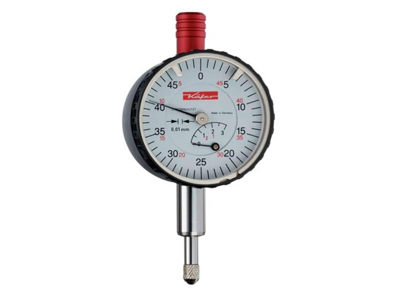 KÄFER 10002 Kleinmessuhr KM 4S 3 mm Ablesung 0,01 mm mit Stoßschutz