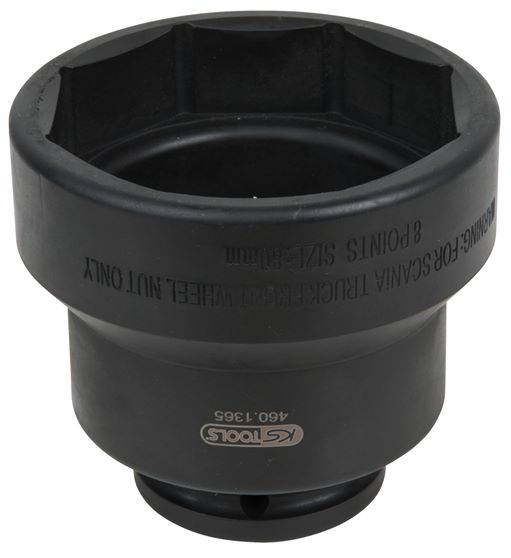 KS Tools 460.1365 3/4 Achsmuttern-Schlüssel, 8-kant, für Scania, 80 mm