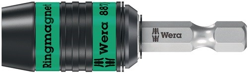 WERA 5052490001 Bithalter 887/4 RR Rapidaptor 1/4 Zoll F 6,3  1/4 Zoll C 6,3 + E
