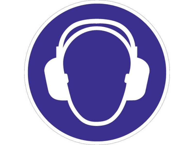 Gebotszeichen Gehörschutz benutzen Kunststoff