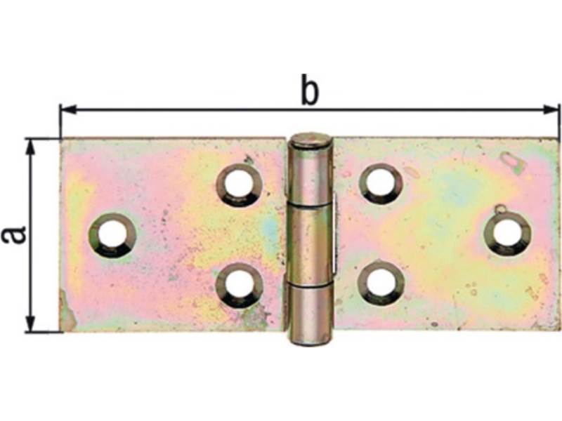 GAH 346935 Tischband  Höhe 203 mm B.offen44 mm Stärke 2,0 mm Stahl galvanisch ge
