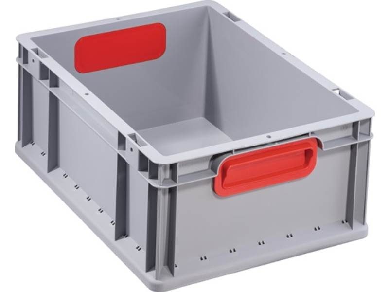 ALLIT 456705 Transportstapelbehälter  L400xB300xH170mm grau PP geschlossener Gri