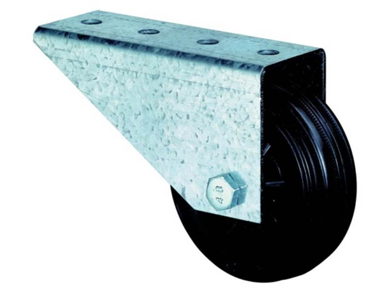 BS ROLLEN E31.080 Torbockrolle  Rad-Ø 80 mm Tragfähigkeit 50 kg mit Anschraubpla