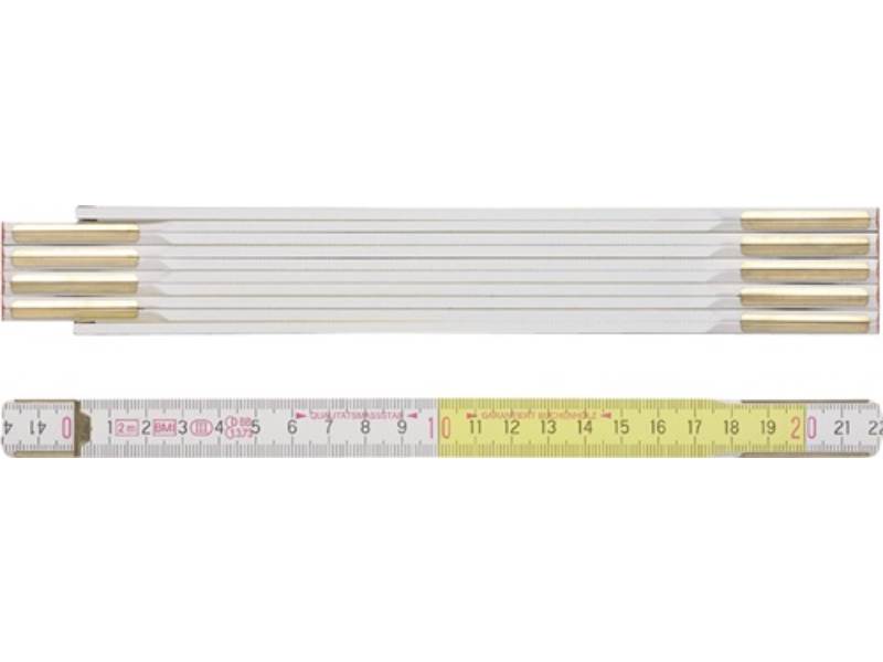 BMI 984914300WG Gliedermaßstab 9143 Länge 3 m Breite 16 mm mm/cm EG III Buche we