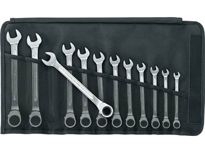 STAHLWILLE 96411712 Maulringratschenschlüssel-Satz 17/12 12-teilig Schlüsselweit