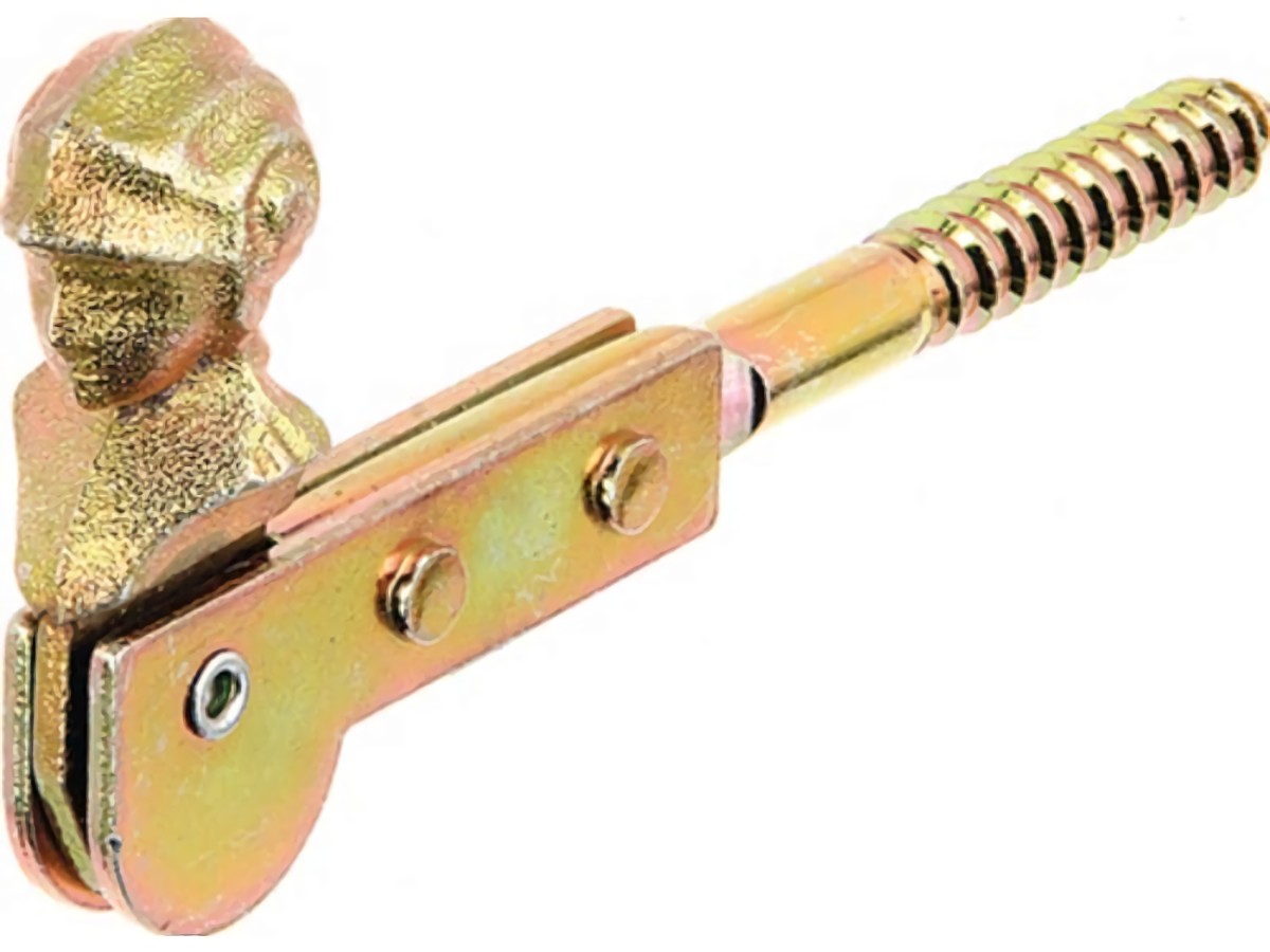GAH 314699 Fensterladenfeststeller  Länge 129 mm Stahl galvanisch gelb verzinkt