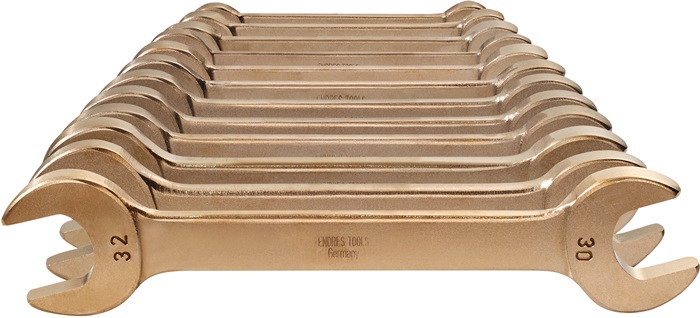 ENDRES TOOLS 0010000S Doppelmaulschlüssel-Satz  12-teilig SW6-32 mm Aluminium-Me