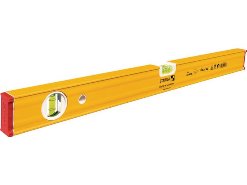 STABILA 19178 Wasserwaage 80 ASM 60 cm Aluminium gelb ± 0,5 mm/m
