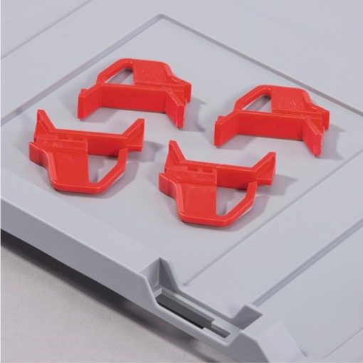 ALLIT 456781 Schiebeverschluss  rot passend für Stülpdeckel